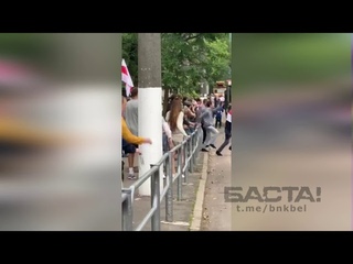 Витебск. Дали отпор омоновцам на Марше Единства.