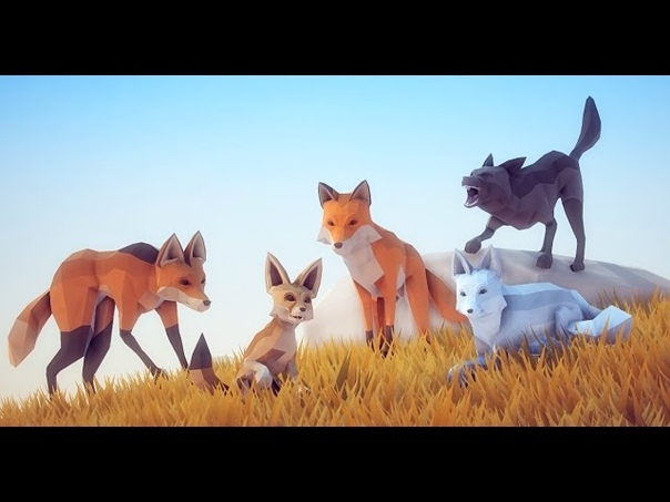 Poly Art: Fox