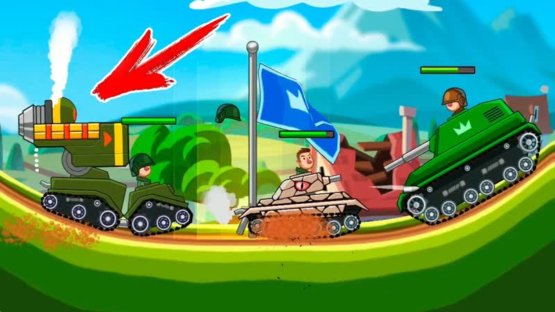 ДОМИНИРОВАНИЕ в Hills Of Steel прохождение игры про танки на