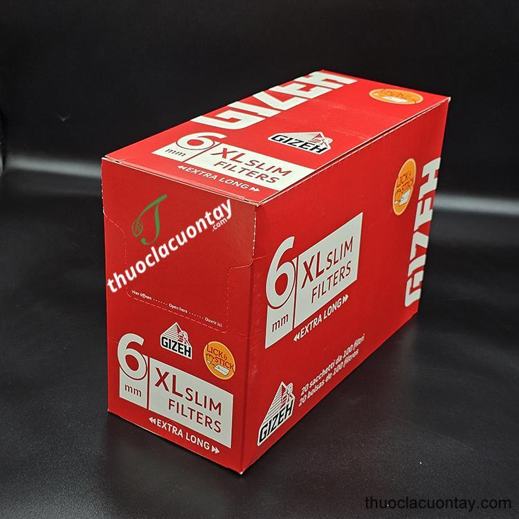 Đầu lọc thuốc lá cuốn tay Gizeh XL Slim Filters 6mm