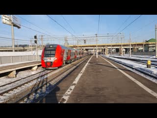 Новая Ласточка ЭС2Г-141 из Твери по Рижской