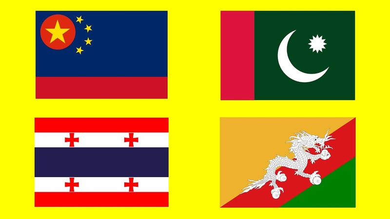 Fun with Flags ASIA Countries That Dont