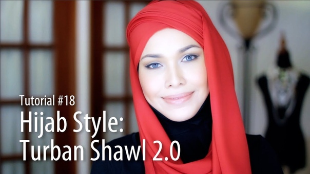 Adlina Anis Hijab Tutorial 18, Turban Shawl 2.