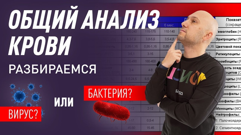 Общии анализ крови. Разбираемся в показателях. Вирус или