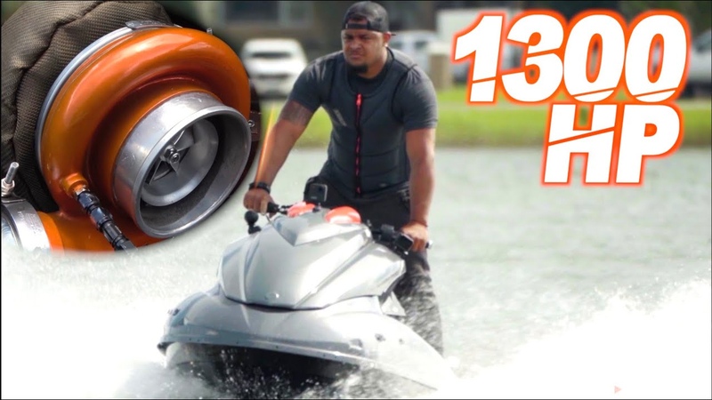 1300 HP Turbo Jetski 100+ MPH CRAZY ACCELERATION ( The BIGGEST TURBO Weve Ever Seen on a Jetski