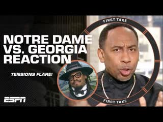 Cam Newton, Stephen A. & RC SOUND OFF on Notre Dame vs. Georgia REACTION  | First Take