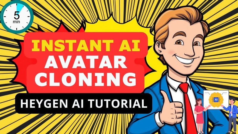 Hey Gen AI Tutorial, How To Create an Instant AI Clone in 5