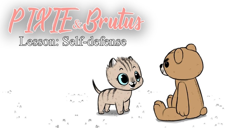 Lesson: Self defense, Pixie and Brutus Comic