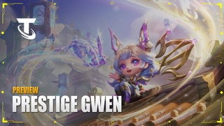 Prestige Mythmaker Gwen Chibi Preview (Chinese Server) - Teamfight Tactics