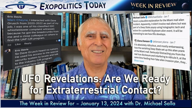 UFO Revelations: Are We Ready for Extraterrestrial Contact Week in Review Jan 13,