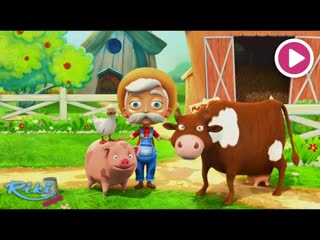 Животные на ферме | Old MacDonald Had A Farm | Песенка для детей