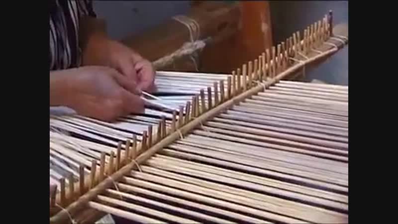 Снование, заправка, ткачество.