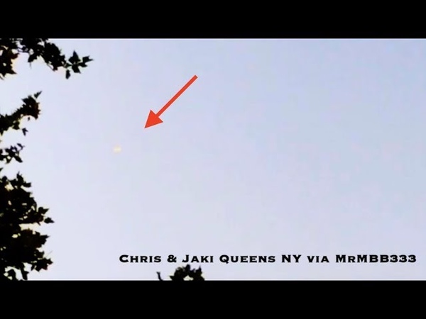 UFO over Queens Strange glowing light captivates