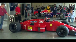 Sebastian Vettel and Gerhard Berger at Red Bull Ring 2014