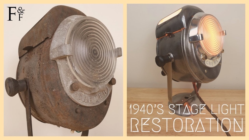 Vintage 1940s French Cremer Theatre Stage Light