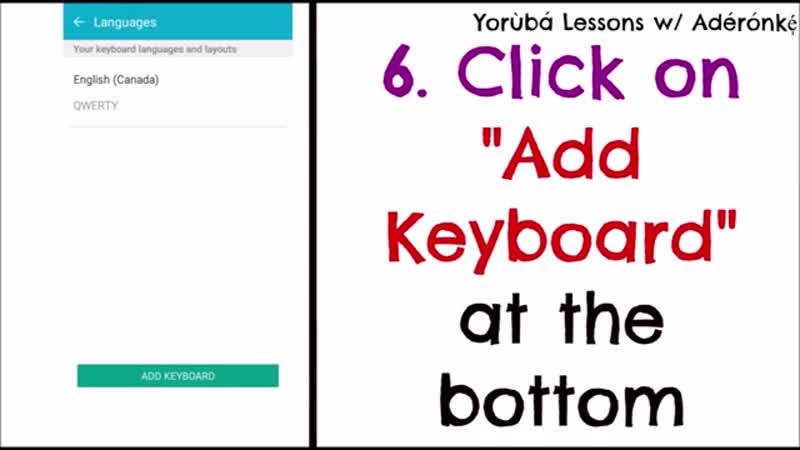 Aderonke. Yoruba Keyboard. How to Get the Yorùbá Keyboard on Your