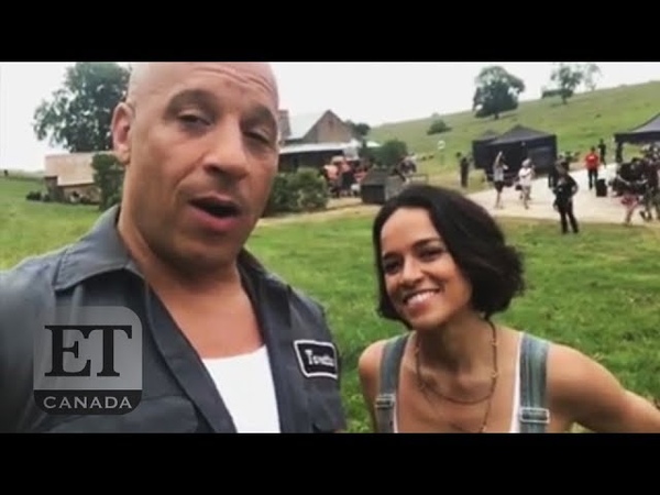 On Set Of Fast 9 With Vin Diesel and Michelle