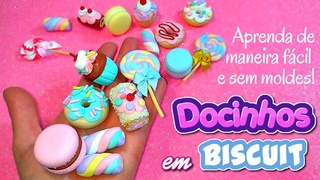 DOCINHOS EM BISCUIT: LIVRE-SE DOS MOLDES COM ESSE MTODO FCIL!
