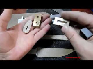 Больстер для ножа.. Bolster manufacturing steps.