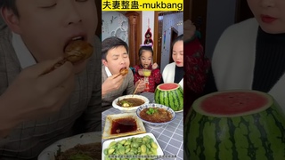 【夫妻整蛊-mukbang】Today, even my daughter can’t stand it anymore, so I finally took action.