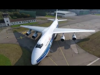 Уникальные кадры с квадрокоптера! Ан-124 доставляет Боинг 737 домой.