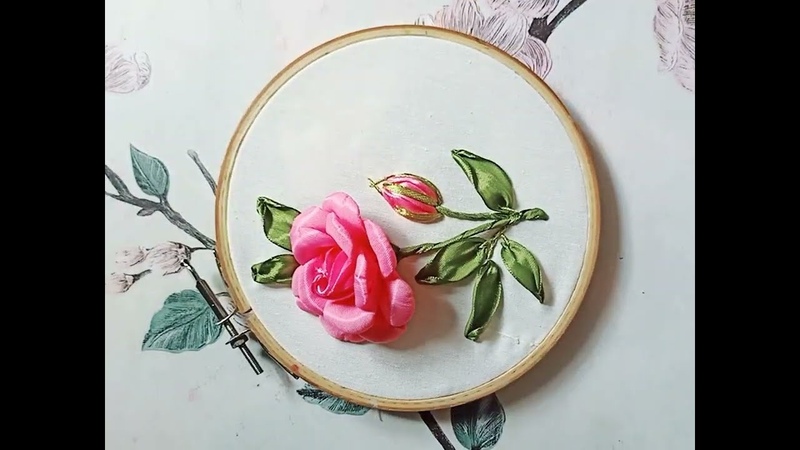 New 3 D Flower Ribbon Embroidery