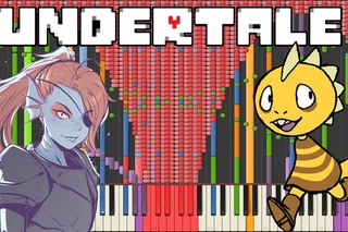 [Black MIDI] Synthesia – Undertale - Battle Against a True Hero 100,000 notes ~ ScubDomino