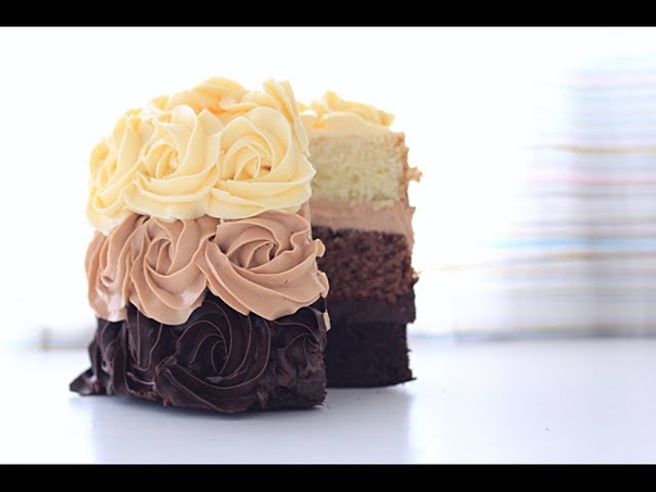 Торт Три шоколада бисквитный, Triple Chocolate Cake