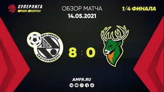 1/4 финала. Синара - Торпедо. 8-0. Матч №1