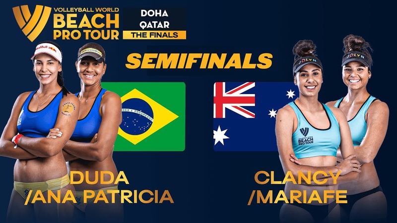 Duda, Ana Patrícia vs. Clancy, Mariafe Semi Final Highlights Doha 2023, Beach Pro