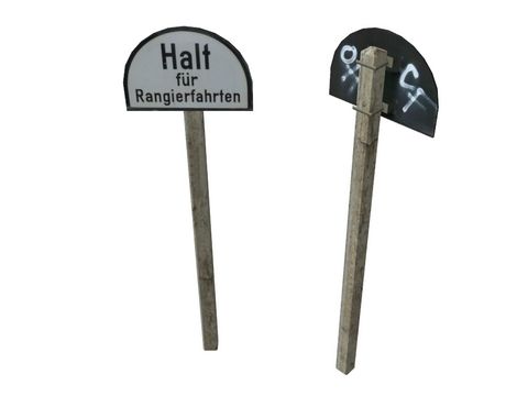Dm-Ra10 (alt) hoch rechts - Rangierhalttafel